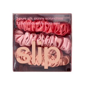 SLIP Silk Hair Ties packaging showing three scrunchies