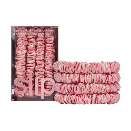 SLIP Silk Hair Ties Set of 4 in assorted colours