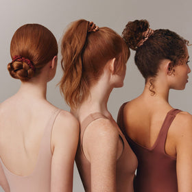 SLIP Silk Hair Ties Set of 4 in various hairstyles