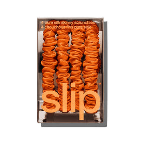SLIP Skinny Silk Scrunchies in a hair styling scenario