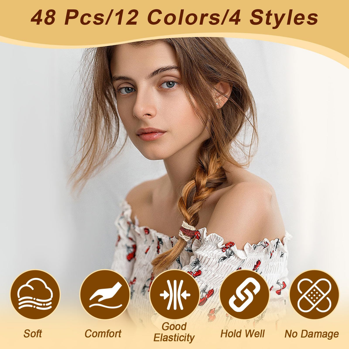 SLNZAPTY hair ties packaging with product details