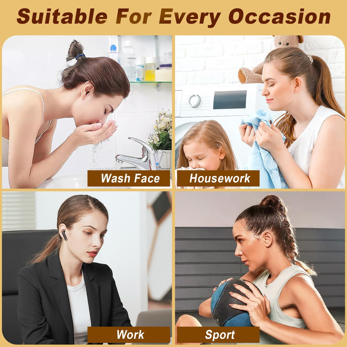 SLNZAPTY hair ties with various hairstyles