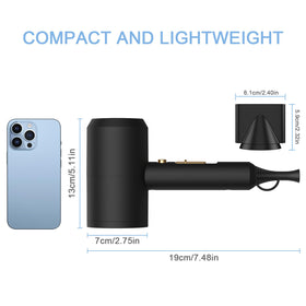 slopehill hair dryer controls showing heat settings