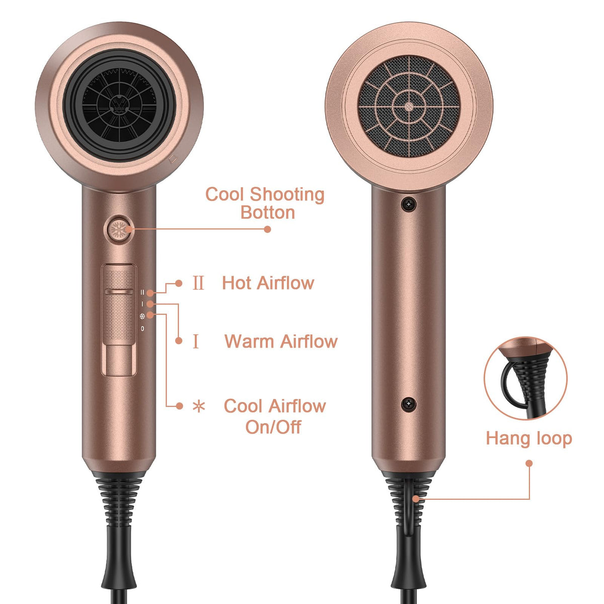 slopehill hair dryer in use with model styling hair