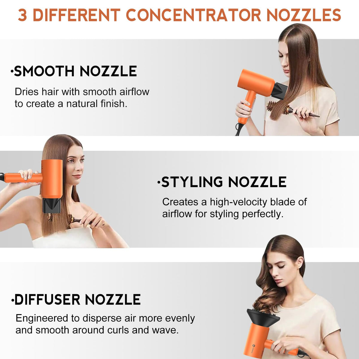 Slopehill hair dryer with diffuser attachment