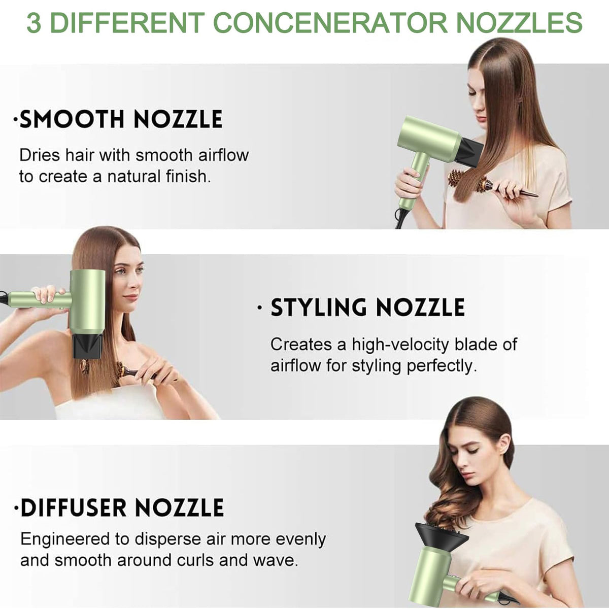 slopehill Hair Dryer with diffuser attachment for curls