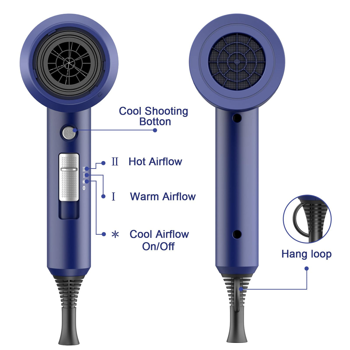 Slopehill Ionic Hair Dryer in use styling hair