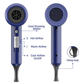 Slopehill Ionic Hair Dryer in use styling hair