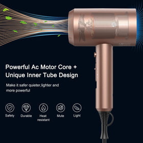 slopehill Ionic Hair Dryer showing concentrator nozzle attachment