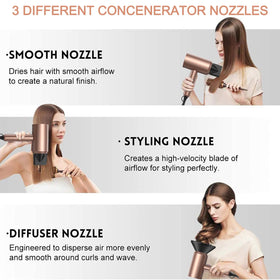 slopehill Ionic Hair Dryer with diffuser attachment for curls