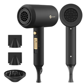 slopehill Professional Ionic Hair Dryer front view in black