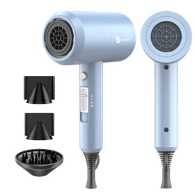 Slopehill Professional Ionic Hair Dryer front view in matte blue