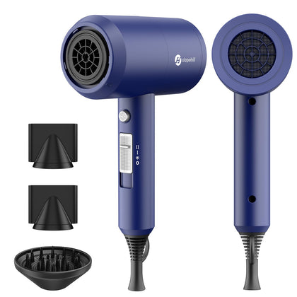Slopehill Professional Ionic Hair Dryer front view in Prussian Blue