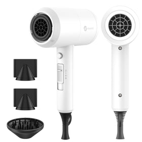 Slopehill Professional Ionic Hair Dryer front view in white