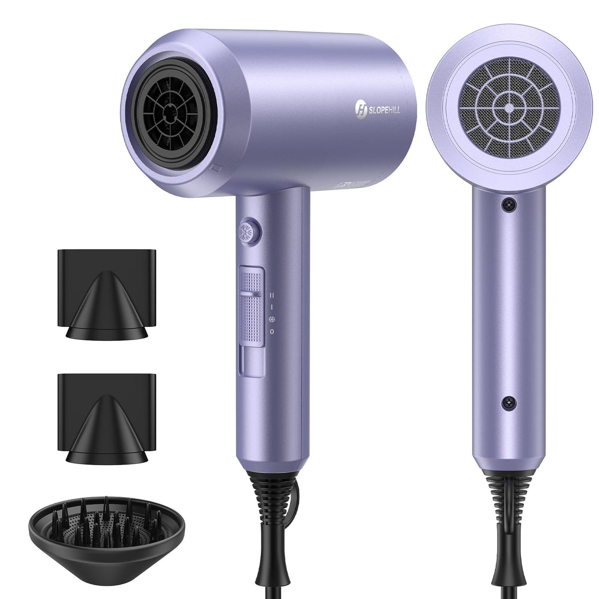 slopehill Professional Ionic Hair Dryer lavender front view