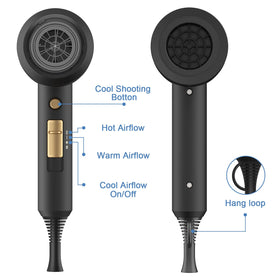 slopehill Professional Ionic Hair Dryer side view