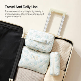 Small HBselect makeup bag displaying interior space