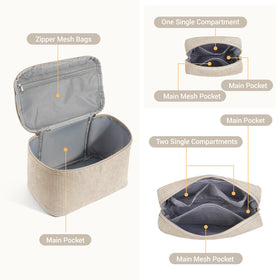 Small MAGEFY makeup bag with handle for easy carrying
