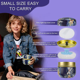 Small powder puff for delicate areas, 2.28 inches
