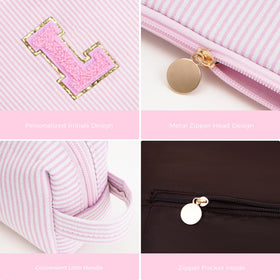 Smaller Btffitting makeup bag with handle for easy carrying