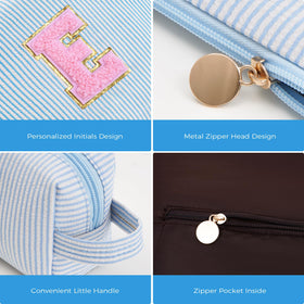 Smaller makeup bag with convenient handle
