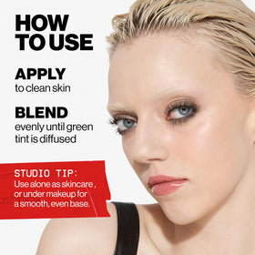 Smashbox Photo Finish Anti-Redness Primer with makeup tools