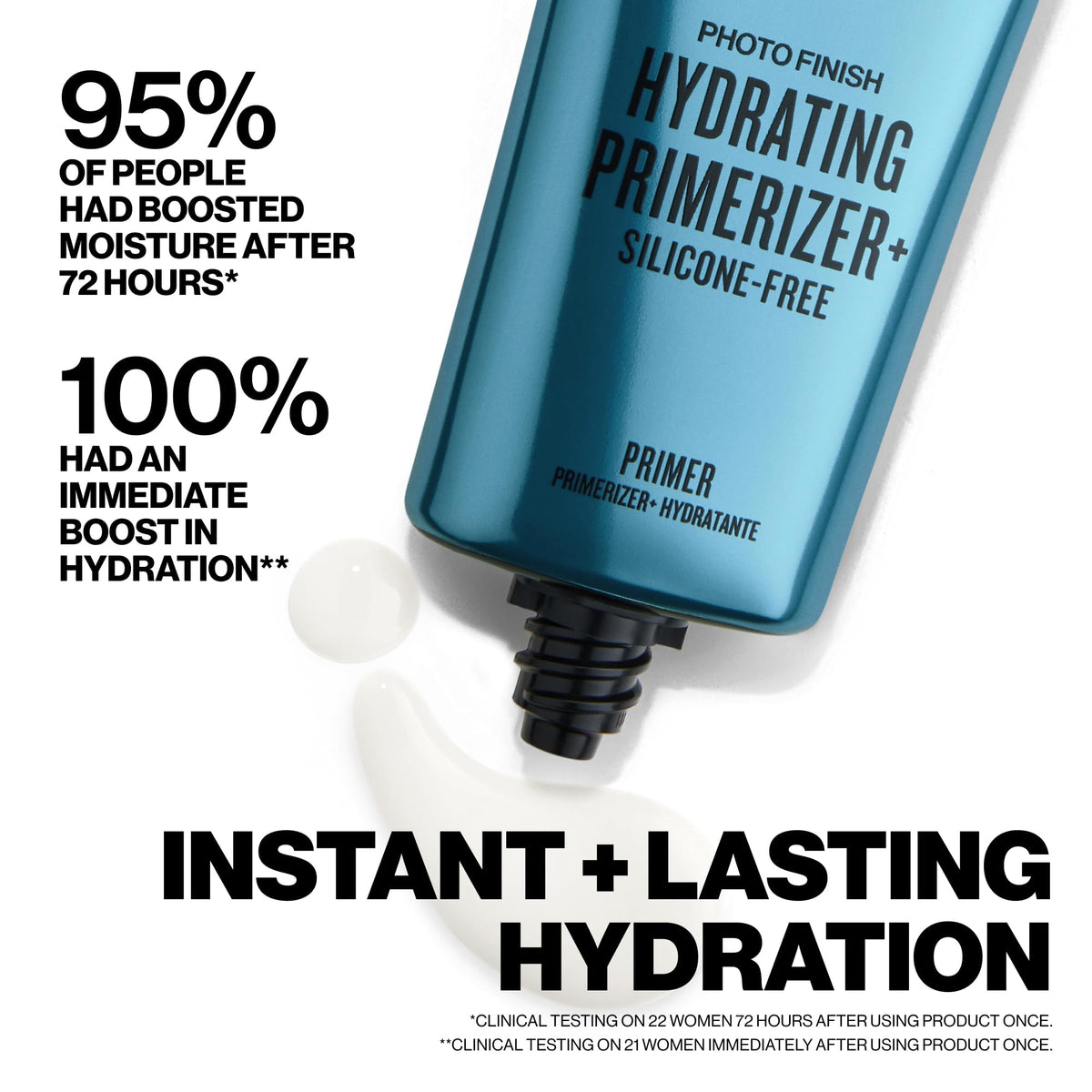 Smashbox Photo Finish Hydrating Primerizer applied on skin