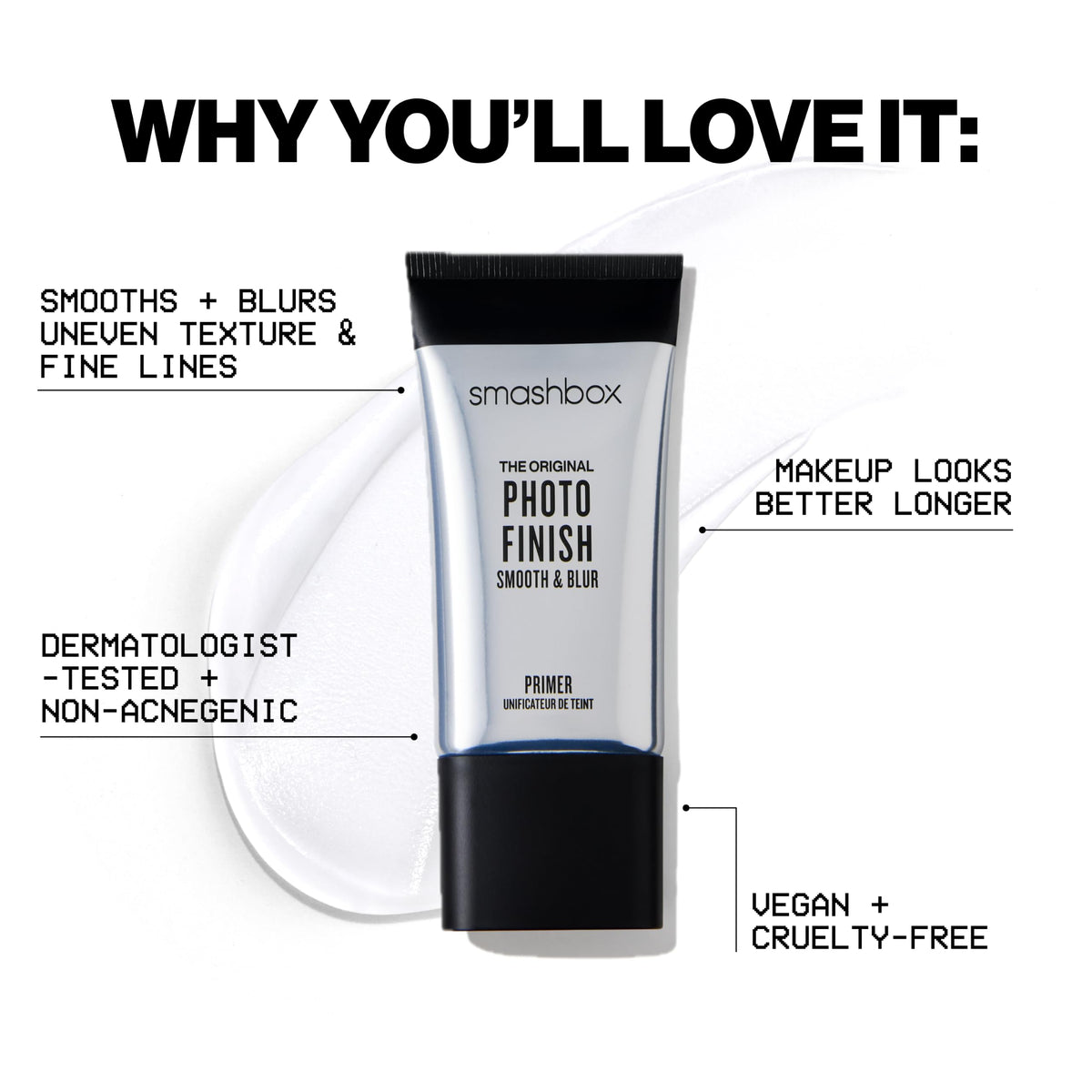 Smashbox Photo Finish Smooth & Blur Primer 0.34 fl oz back view