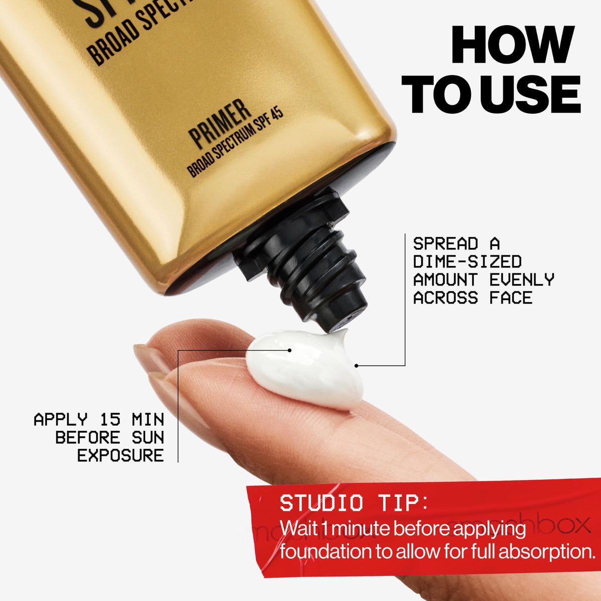 Smashbox Primer packaging details