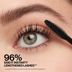 Smashbox Super Fan Lash Lengthening Mascara showing double-bristle brush