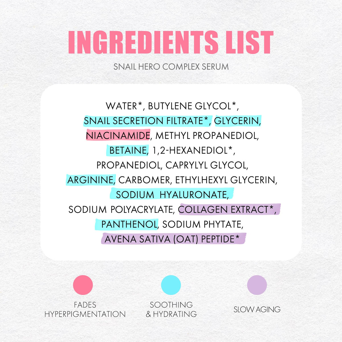 SMILEBLOOM KKOCH Snail Mucin 85% Face Serum with ingredients list