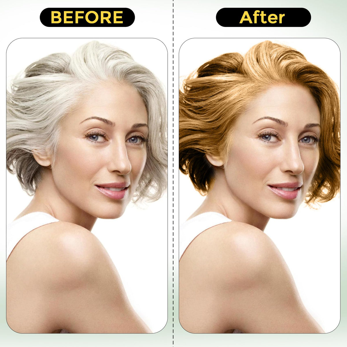 Sminktec Hair Dye Shampoo 3 in 1 Chestnut Brown back view