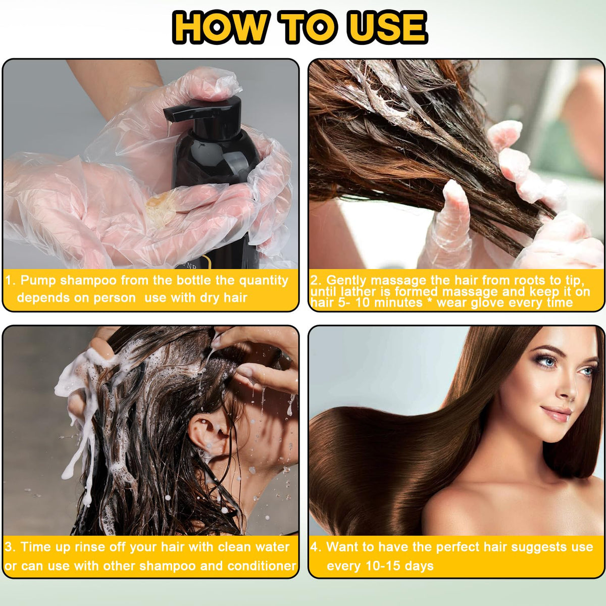 Sminktec Hair Dye Shampoo Dark Brown packaging