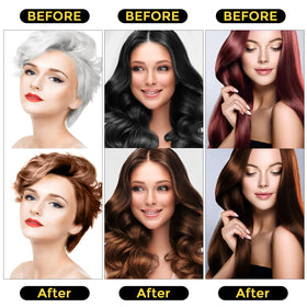Sminktec Hair Dye Shampoo Dark Brown side view