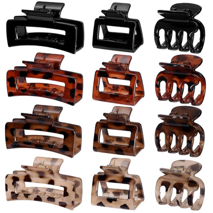 SMKSL 12 Pcs Hair Claw Clips Set featuring various styles and sizes