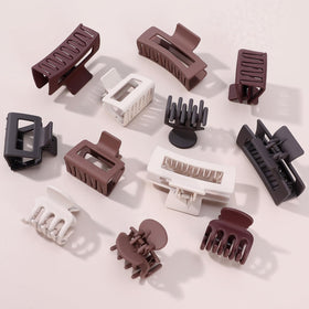 SMKSL hair claw clips set displayed with accessories