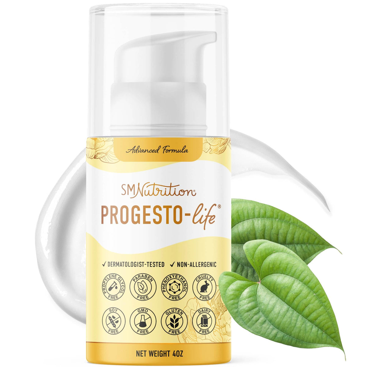 SMNutrition Progesto-Life Balancing Skin Cream 4oz front view