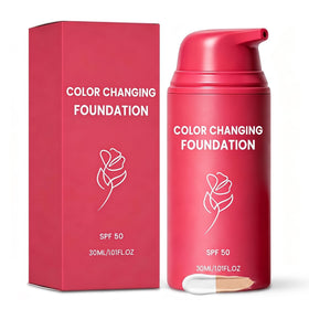 SMOOCHIÉ SKIN Color Changing Foundation front view with pump dispenser