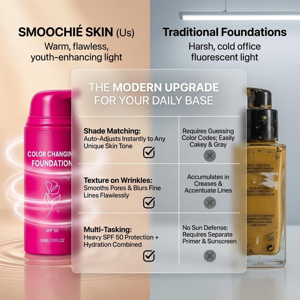 SMOOCHIÉ SKIN Color Changing Foundation in lifestyle setting