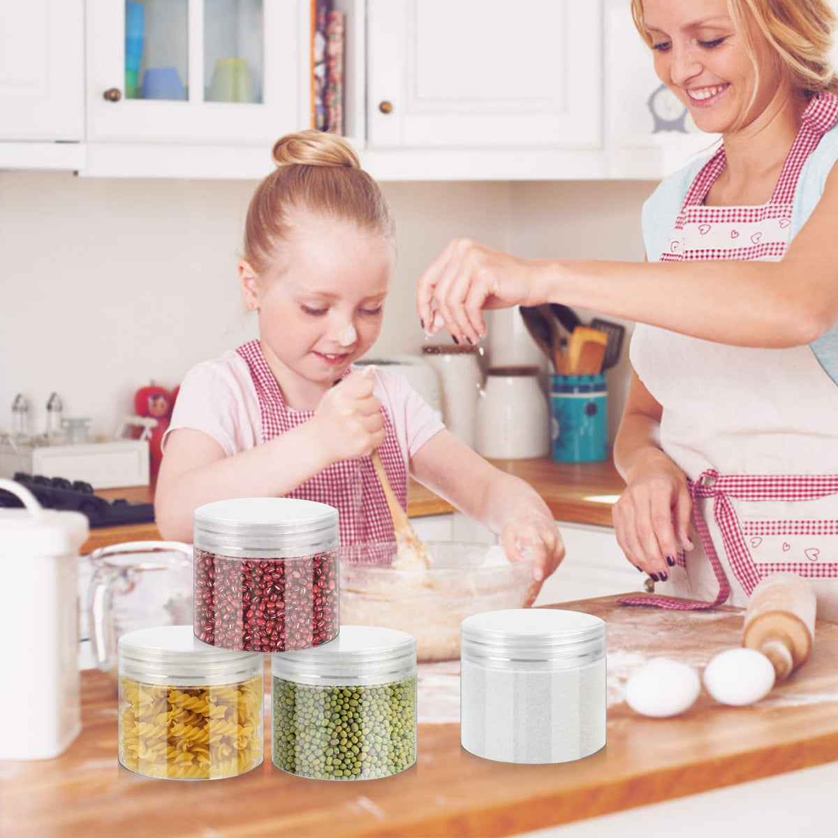 Smooth round design of Loretoy jars for easy labeling