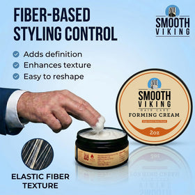 SMOOTH VIKING Forming Cream application on hair