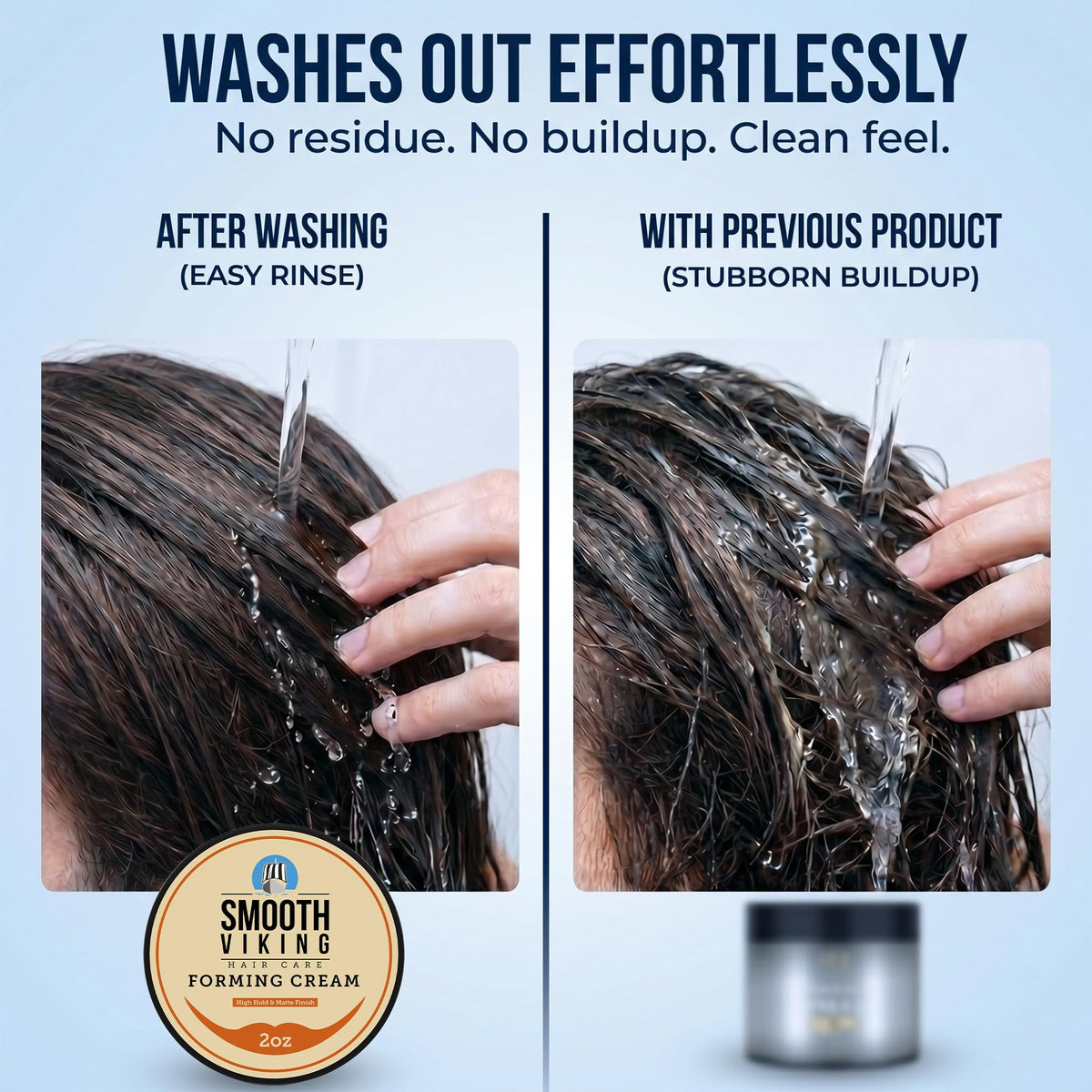 SMOOTH VIKING Forming Cream styled hair example