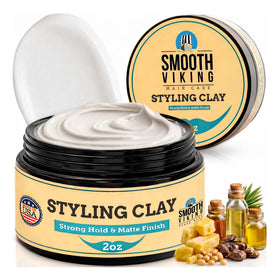 SMOOTH VIKING Hair Clay for Men 2oz front view