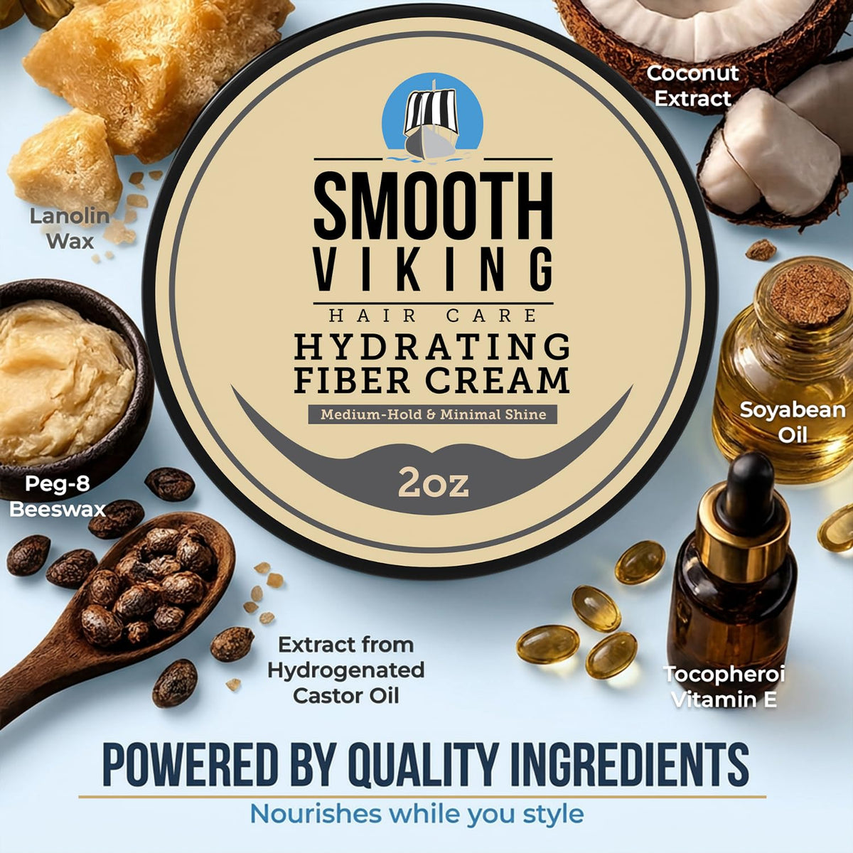 SMOOTH VIKING Hydrating Fiber Cream for Men packaging