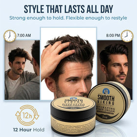 SMOOTH VIKING Hydrating Fiber Cream for men styling