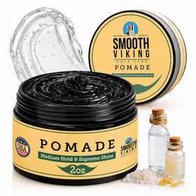 Smooth Viking Medium Hold Pomade 2oz front view