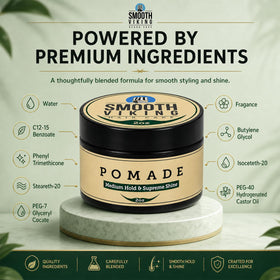 Smooth Viking Pomade on styled hair