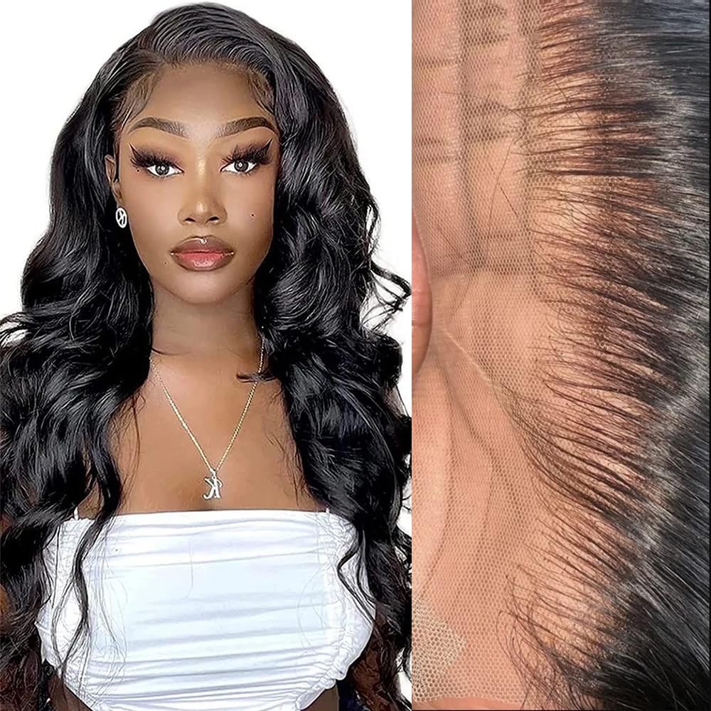 Smoothair 13x4 Lace Frontal Body Wave texture close-up