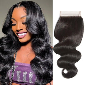 Smoothair 4x4 Lace Closure Body Wave 20 Inch front view