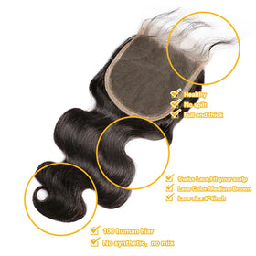 Smoothair 4x4 Lace Closure on a mannequin